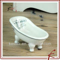 White Glaze Ceramic bathroom soap dish